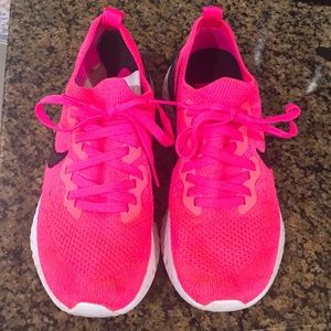 Nike React Hot Pink Tennis shoes